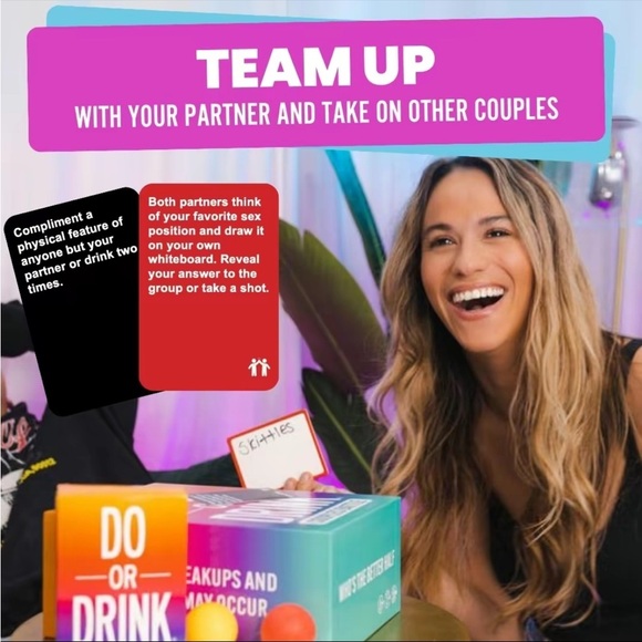 Couples Battle by Do Or Drink Party Card Game, Adult games- NIB - Picture 3 of 7